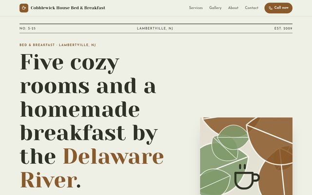 لقطة شاشة لتصميم العرض S-25، Cobblewick House Bed & Breakfast